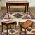 Early 20th century English burr walnut writing desk - L=90cm W=54cm H=66cm