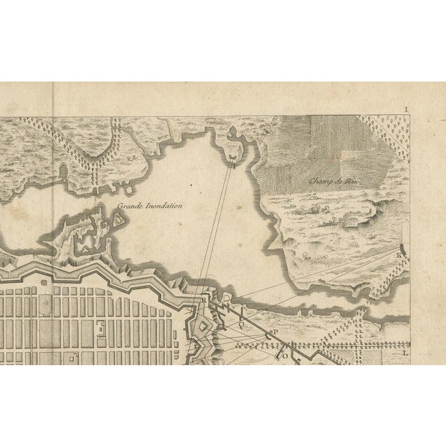 Plan of Pondicherry Fortifications and Attacks, 1750 For Sale - Image 4 of 10