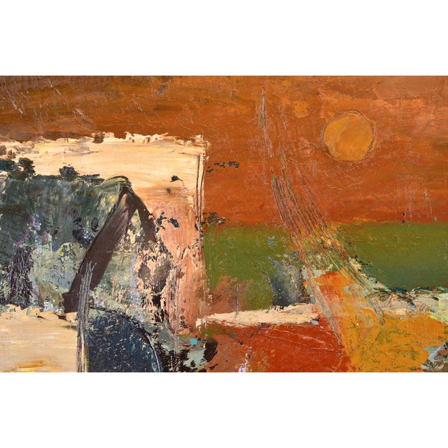 Aleksandr Rodin, City, 1980s, Oil on Canvas For Sale - Image 4 of 10