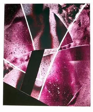 Fuschia Abstract, Steve Conley Serigraph, Signed in Pencil