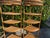 Vintage Tall Palm Beach Coastal Woven Rattan Corner Étagères, Pair For Sale In Naples, FL - Image 6 of 12