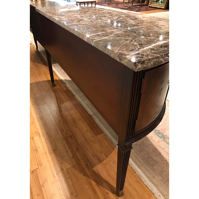 Councill Mahogany Sideboard/Server Buffet With Marble Top Chairish