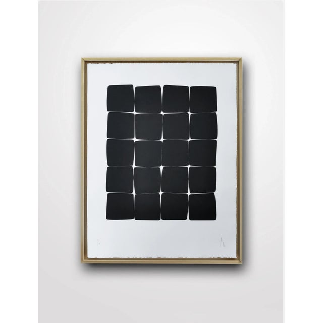 Abstract Contemporary Abstract Engraving/Carborundum on Zinc Print on Paper "Xxi 40 116" by Pierre Muckensturm For Sale - Image 3 of 5