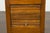 Petite French 1870s Walnut Side Table with Tambour Door and Tapering Legs For Sale In Atlanta - Image 6 of 10