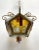 Brutalist Hanging Light in Murano Glass and Wrought Iron, 1960 For Sale - Image 7 of 7
