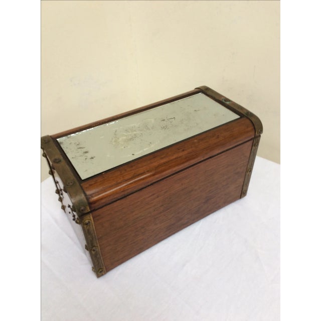 Antique Rosewood & Porcelain Box For Sale - Image 5 of 6