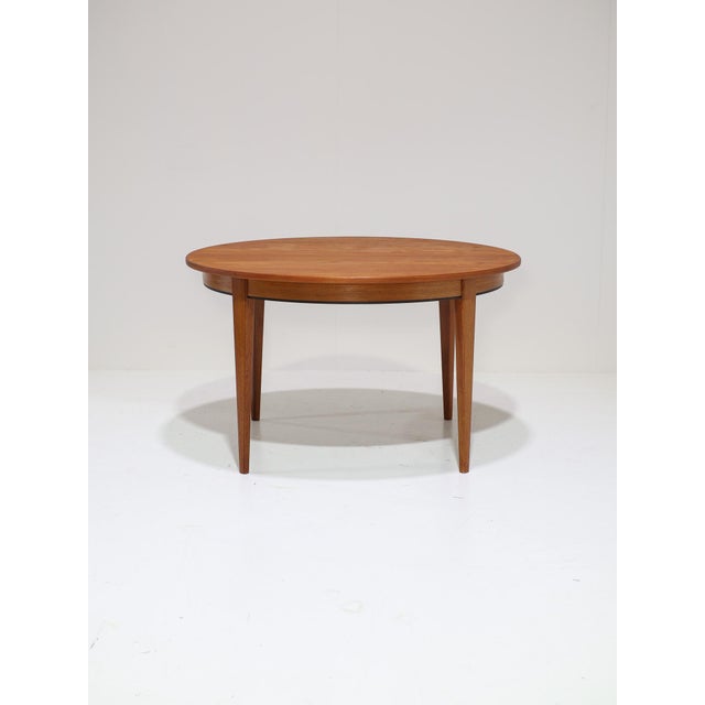 1960s Model 55 Extendable Dining Table in Teak from Omann Jun, Denmark, 1960s For Sale - Image 5 of 18