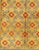 Tribal Vintage Turkish Rug With Modern Design in Bright Yellow, Tangerine and L. Blue 5'0" X 10'11" For Sale - Image 3 of 7