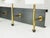 Black Metal, Brass and Opaline Glass 4-Light Wall Lamps, 1950s, Set of 2 For Sale - Image 4 of 15