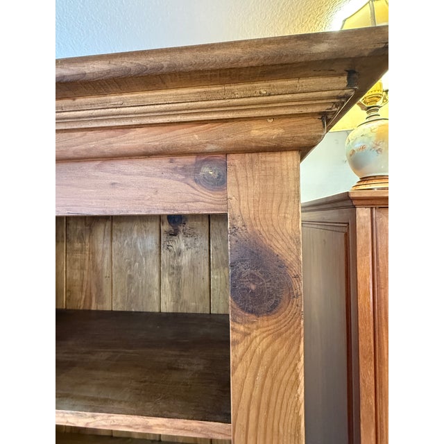 Cottage Home Old Pine Double Library Bookcase For Sale In San Francisco - Image 6 of 12