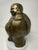 Brass Vintage Cast Brass Budai Laughing Buddha Sculpture For Sale - Image 8 of 10