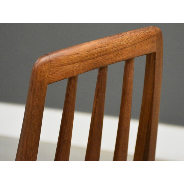 Wood 1960s Danish Modern Teak Eva Dining Chairs by Koefoeds Hornslet - Set of 8 For Sale - Image 7 of 12