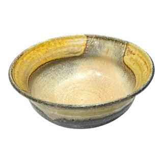 Karen Karnes (1925-2016) Studio Pottery Salt Glaze Bowl Mid Century Modern Ceramic For Sale