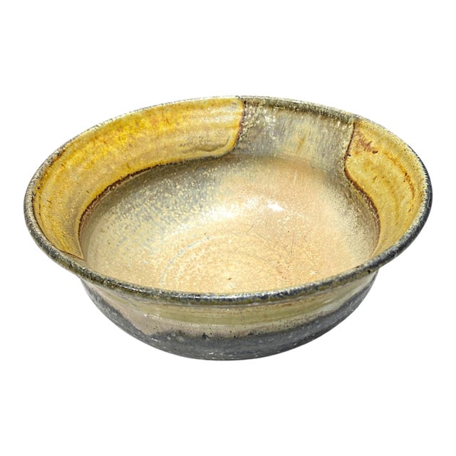 Karen Karnes (1925-2016) Studio Pottery Salt Glaze Bowl Mid Century Modern Ceramic For Sale