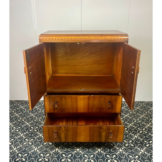 Wood Art Deco Cocktail Cabinet, 1930s For Sale - Image 7 of 13