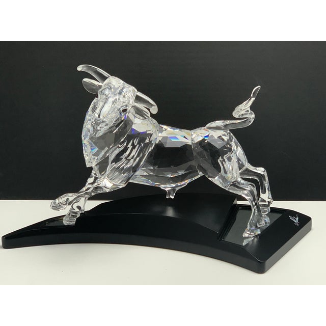 Transparent 2004 Swarovski 'Bull' Numbered Limited Edition Der Stier For Sale - Image 8 of 8