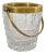 Cut Crystal and Gilded Brass Ice Bucket, 1920s For Sale