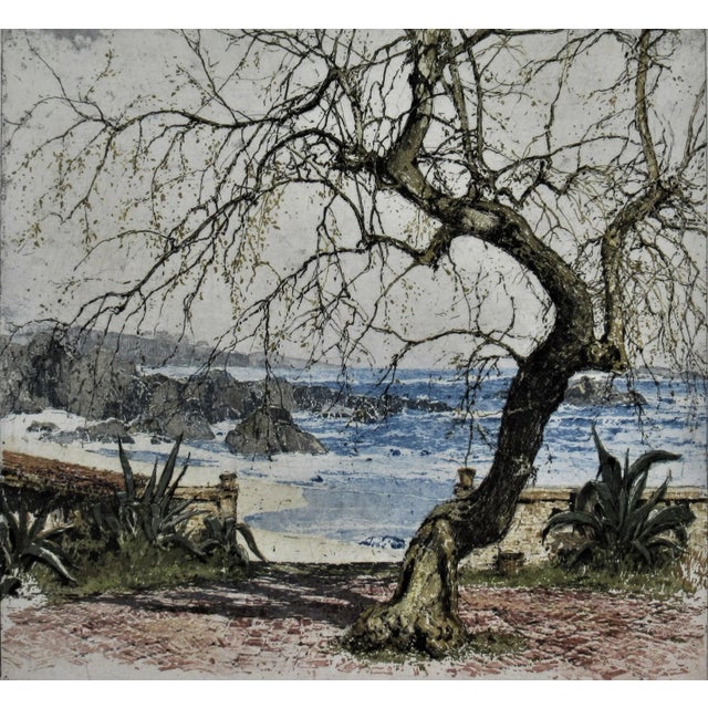 This artwork titled "Golden Gate, San Francisco, California" c.1930 is an original color etching and aquatint on...