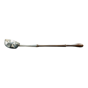 Antique Toddy Ladle, English, Silver, Long Serving Spoon, Hallmarked, Georgian