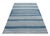 2010s Rug & Kilim’s Contemporary Dhurrie Rug With Blue and Off-White Geometric Stripes For Sale - Image 5 of 7