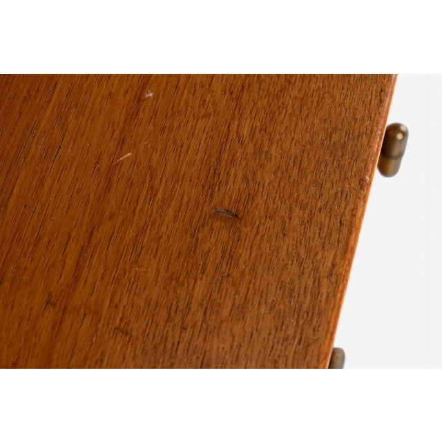 Mid 20th Century 1960s Swedish Freestanding Teak Bookcase With Black Lacquered Legs For Sale - Image 5 of 6