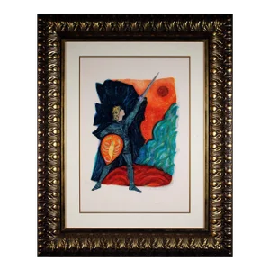Late 20th Century "Scorpio" Zodiac Signed Contemporary Framed Lithograph 205/250 by Judith Bledsoe
