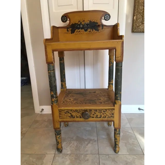 19th Century Grain Painted One-Drawer Side Table For Sale - Image 13 of 13