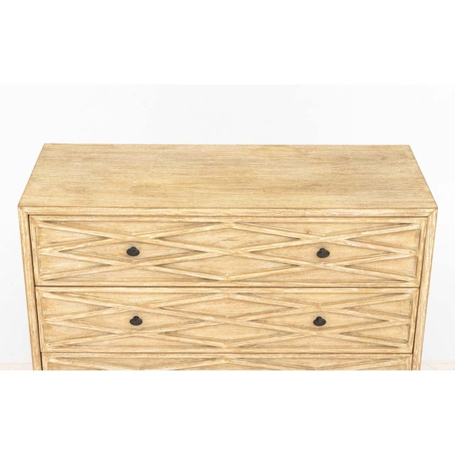 Contemporary Contemporary Cerused Wood Chest of Drawers For Sale - Image 3 of 6