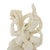 An antique Indian carved bone sculpture depicting the Hindu deities Radha and Krishna in a loving embrace. This finely...