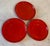 Mid 20th Century Set of 9 Red Gerz West Germany Pottery Saucers For Sale - Image 5 of 9