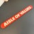 This large mid-century retail grocery store sign dated from the 1960s advertises "Aisles Of Values"! The 6 foot...