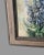 Mid 20th Century Vintage Ornate Oak Framed Artist Signed Floral Still Life Watercolor Painting For Sale - Image 6 of 8