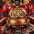 Bronze Late 19th Century Polychrome Bronze God of Wealth Statue With Attendants, 4.2kg For Sale - Image 8 of 9