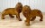Vintage Large Mahogany African Lion Carved Sculpture Statue - a Pair For Sale - Image 4 of 10