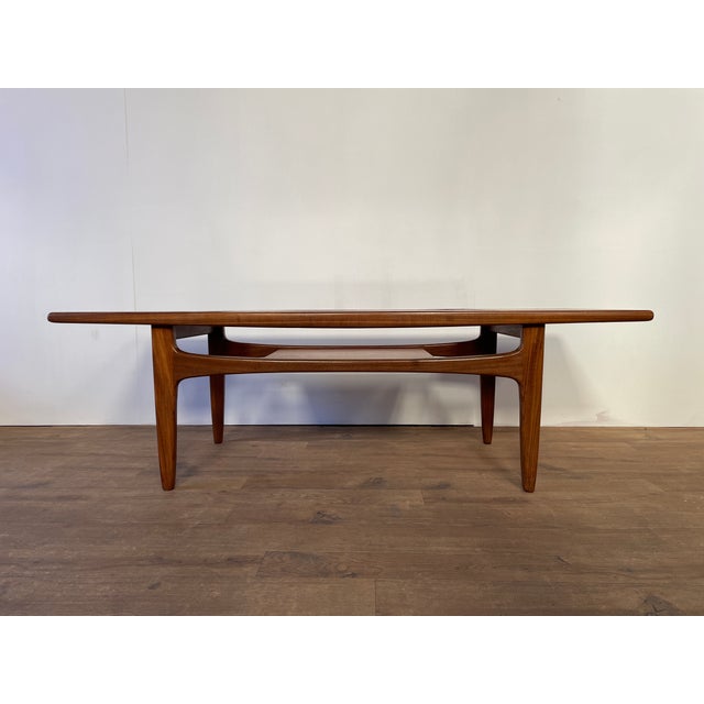 Mid-Century British Modernist Teak Coffee Table with Glass Insert from G-Plan, 1960 For Sale - Image 4 of 13