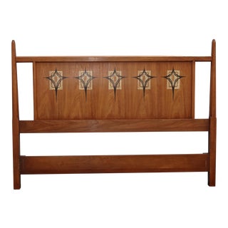 Vintage Mid Century Danish Modern Full Headboard by Drexel Heritage For Sale