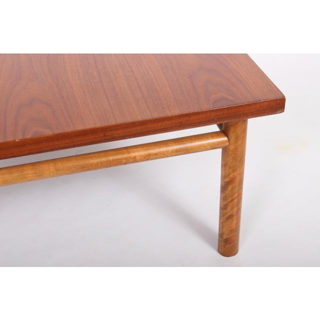 1960s T. H. Robsjohn-Gibbings for Widdicomb Square Mahogany Coffee Table For Sale - Image 6 of 12