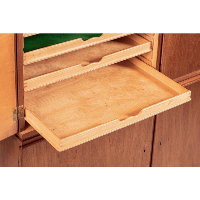 Mid-Century Scandinavian Teak Wood Storage Cabinet in the Style of Afdal For Sale - Image 9 of 15