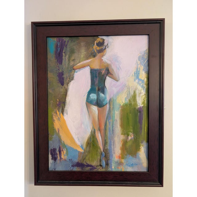 Contemporary Morning Dance 18x24" Ballet Dancer, New York, Abstract For Sale - Image 3 of 7