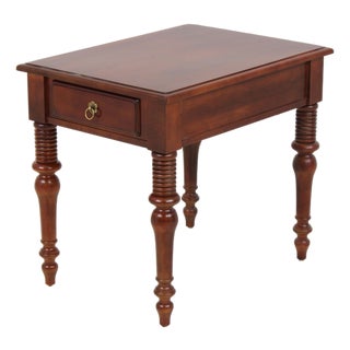 Ethan Allen Cherry 1 Drawer End Table For Sale
