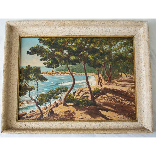 J.Coulon Pine forest of the French Riviera, 1958 oil on canvas signed dated 20-04-58 lower right dimension: 38 cm x 55 cm...