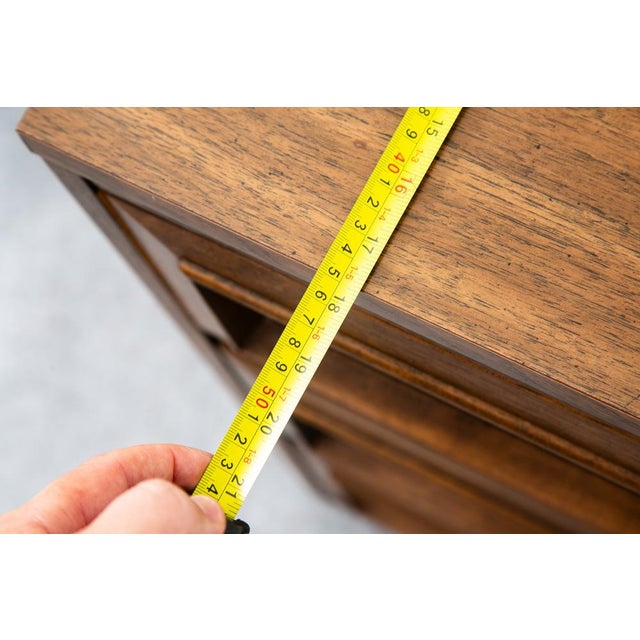 1960s Mid Century Dresser Credenza Morris of California Walnut Drawer 9 Drawer For Sale - Image 12 of 12