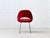 Eero Saarinen Vintage Executive Chair with Red Fabric Upholstery by Eero Saarinen for Knoll International, 1960s For Sale - Image 4 of 16