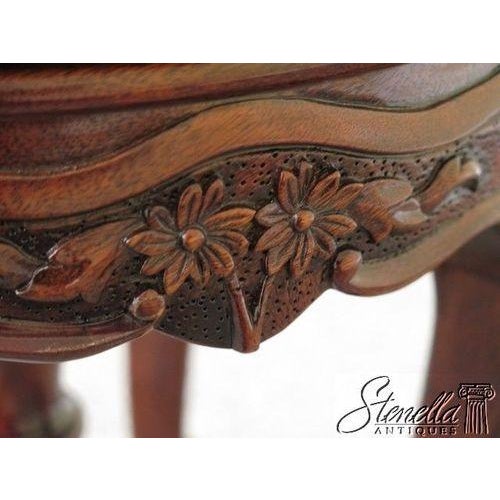 Theodore Alexander Theodore Alexander 4400-018 Round Leather Seat French Stool For Sale - Image 4 of 10