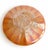 Art Nouveau Antique Dugan Six Petals Marigold Carnival Glass Ruffled Bowl, Circa 1910 For Sale - Image 3 of 4