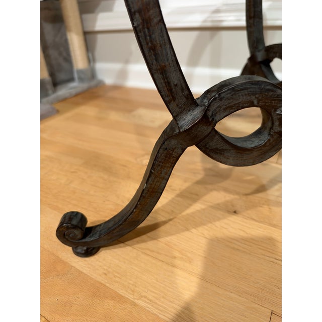 Vintage French Style Wrought Iron and Glass Coffee Table For Sale - Image 13 of 13