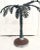 Vintage Large Metal Tole Decorative Palm Tree Statue Figure Room Decor For Sale - Image 10 of 10