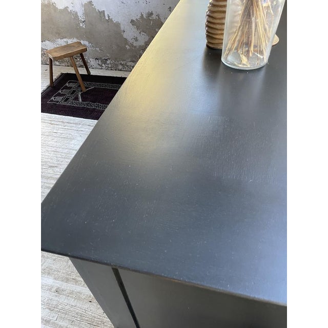 Brutalist Black Sideboard, 1960s For Sale - Image 12 of 18