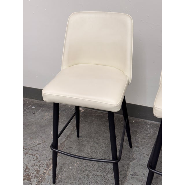 Moe's Home Collection Emelia Contemporary Bar Stools, Pair For Sale In San Francisco - Image 6 of 12