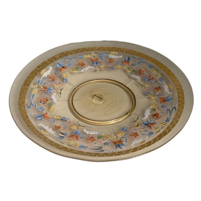 Set for Ten Venetian Gilt-Heightened Enamel Glasses W Plates & Bowls. E. 20th C. For Sale - Image 11 of 17